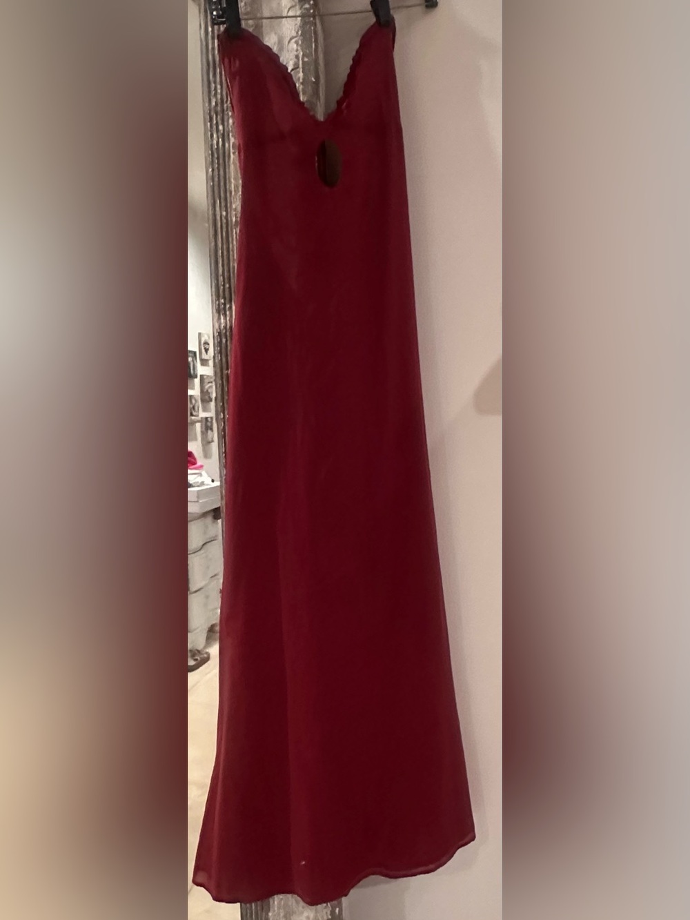 Tysa rust maxi keyhole sundress